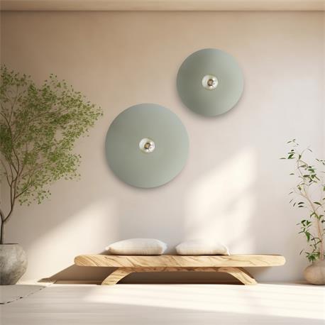 Aplique de pared Metal Nagore Verde 50