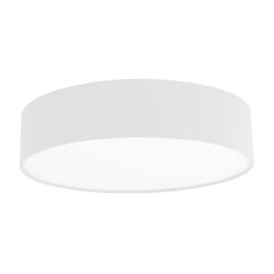 Plafón de Techo Redondo ENZO II Tejido Blanco 45 Cm 2 Luces