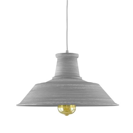 COLGANTE METAL BRADFORD COLOR GRIS 1 LUZ