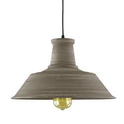 COLGANTE METAL BRADFORD COLOR MARRON 1 LUZ