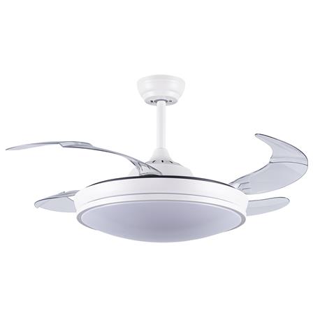 VENTILADOR DC TOSH 72W BLANCO 4 ASP.6 VELOC.132D C/REMOTO