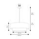 COLGANTE LIA PLISADO 50CM 2L BLANCO