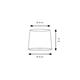 Pantalla Conica GARDENIA D15 d12 h13