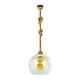 COLGANTE CUERDA CRISTAL TRANSPARENTE BOLA 30CM