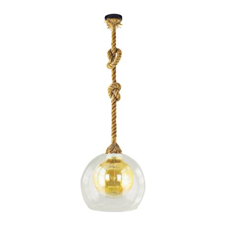 COLGANTE CUERDA CRISTAL TRANSPARENTE BOLA 30CM