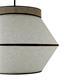 Lámpara de Techo PAULA Lino Blanco Beige 1 Luz D40