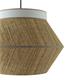 Lámpara de Techo PAULA Rafia Natural Lino Beige 1 Luz D50